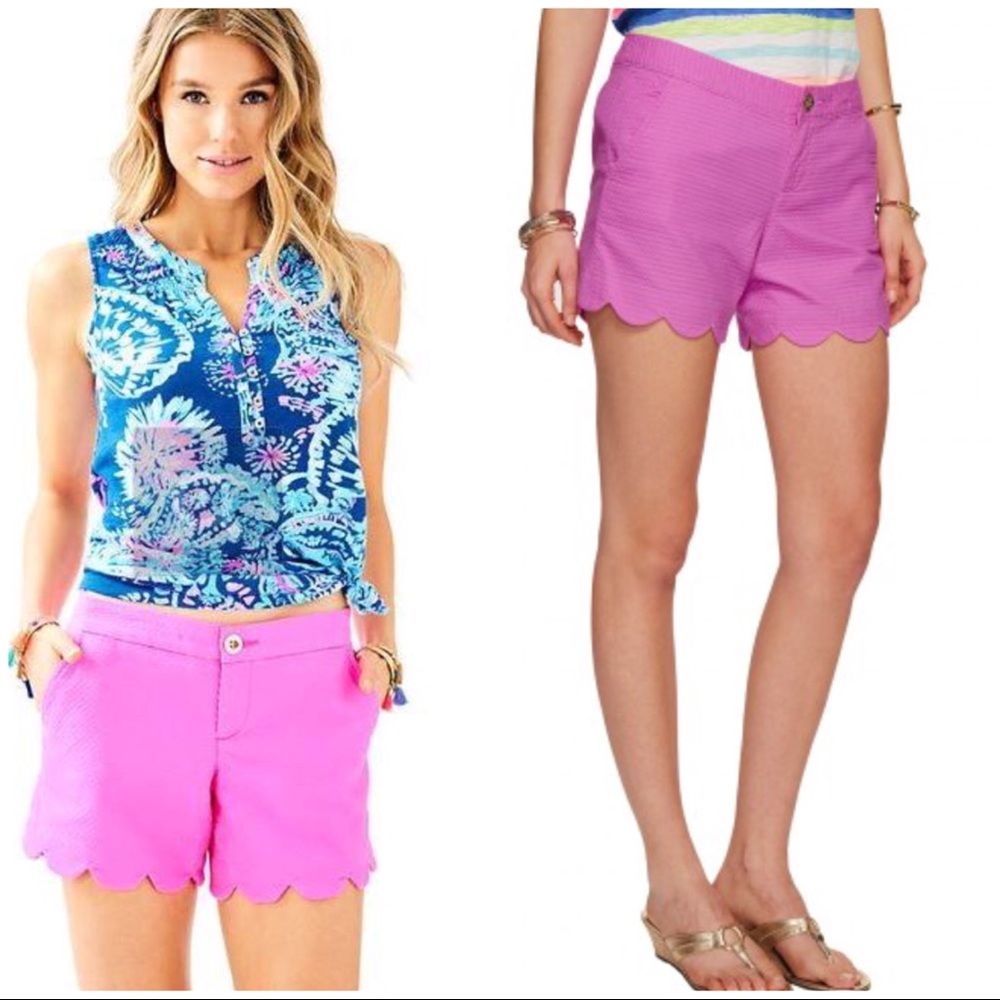 Lilly Pulitzer Buttercup Shorts Hotty Pink Size 0
